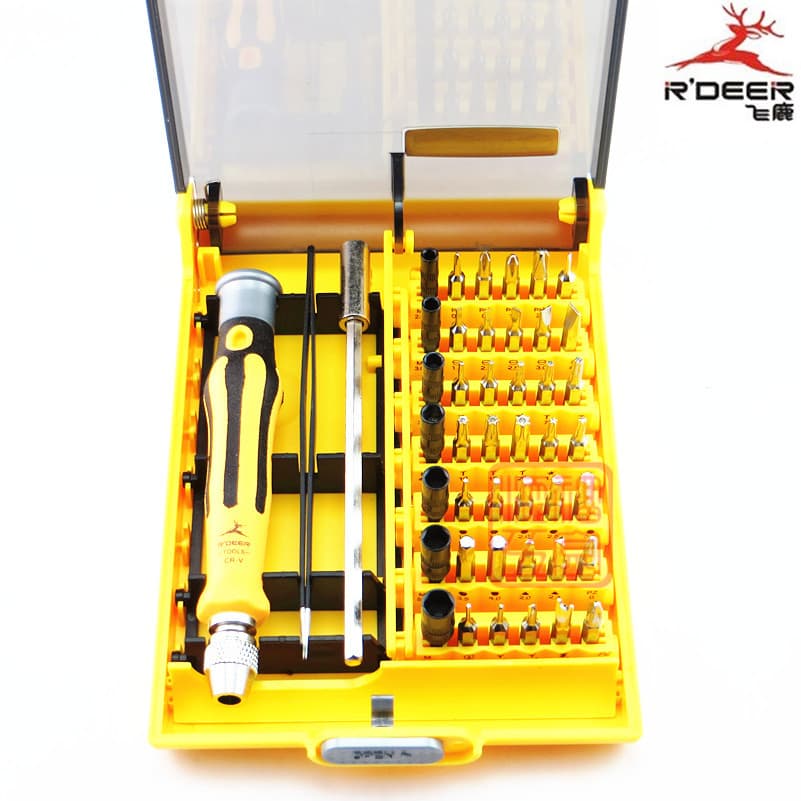 Feilu Notebook Repair 45 em 1 Conjunto de chave de fenda de computador Ferramenta de desmontagem de lote de celular 9151
