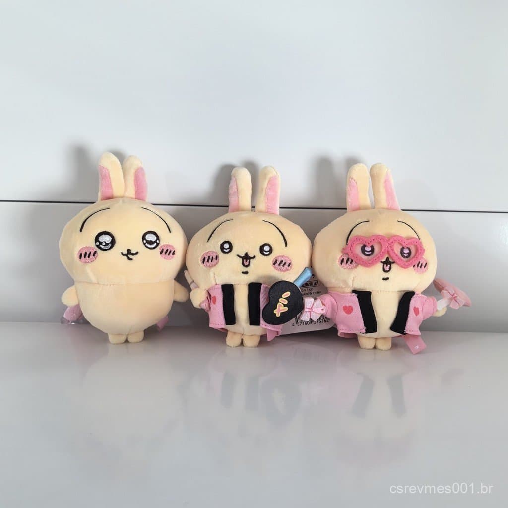 Chiikawa Grandes Olhos Série De Concerto Plushie Brinquedo Hachiware Usagi Bonito Pelúcia Chaveiro Saco Pingente Boneca