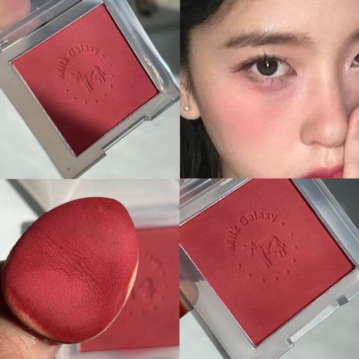 Adequado para Blush sob pálpebras Chuchu pobre atmosfera mostrando branco vermelho Halo luz Retro coreano feminino conge