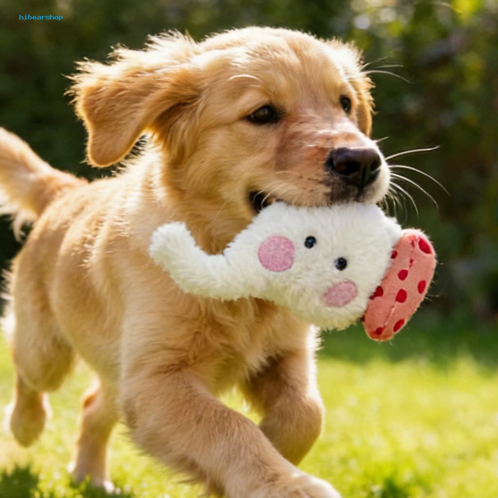 Dog Dental Care Toy Plush Durable Pet Chew with Sound Cartoon Tug-of-war Bite-resistant for Small and Medium Pets Fun Sa