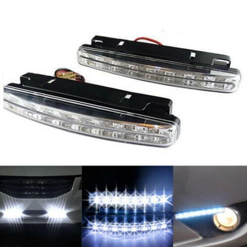 2X Farol de Neblina LED DRL /Farol de Rodagem Diurna