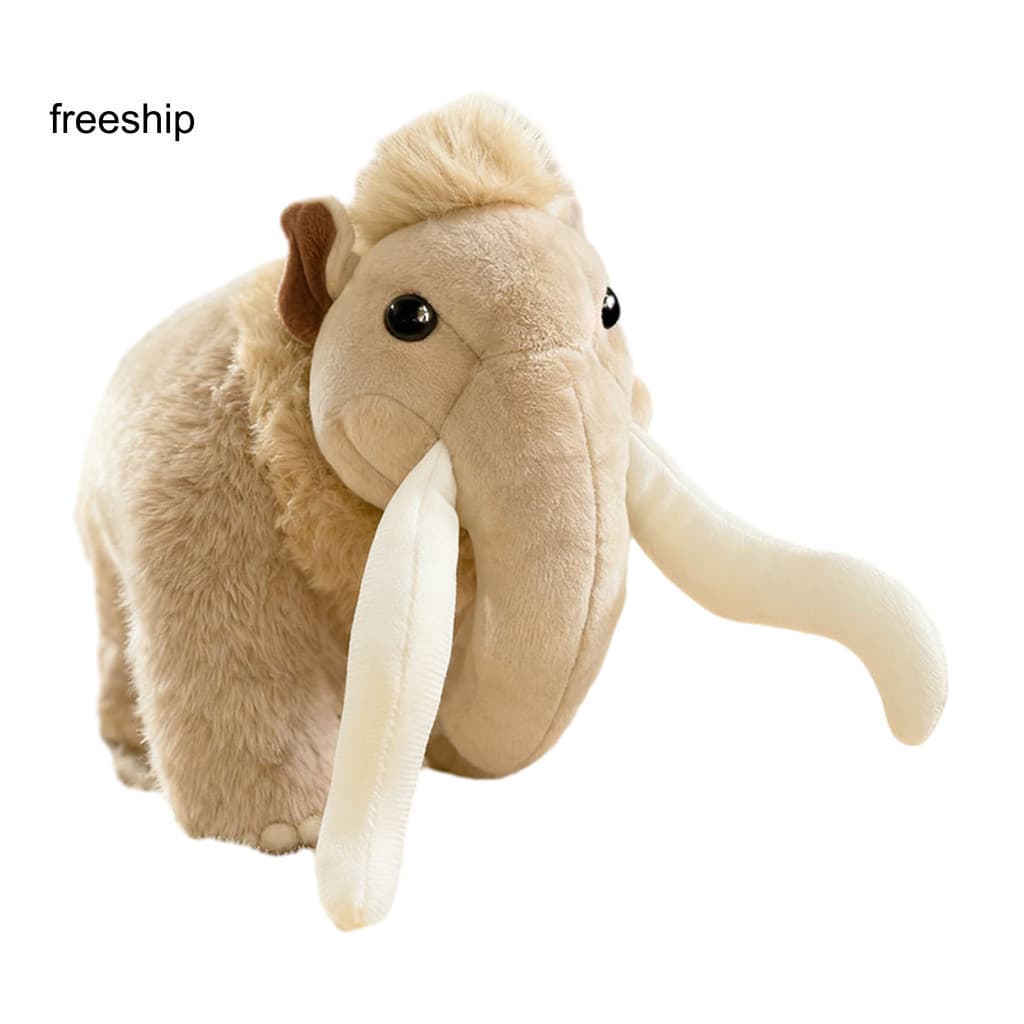 Pequeno Presente De Pelúcia Brinquedo Lanoso Realista Com Tosks Longos-Linda Boneca De Elefante Felpudo Para Crianças De