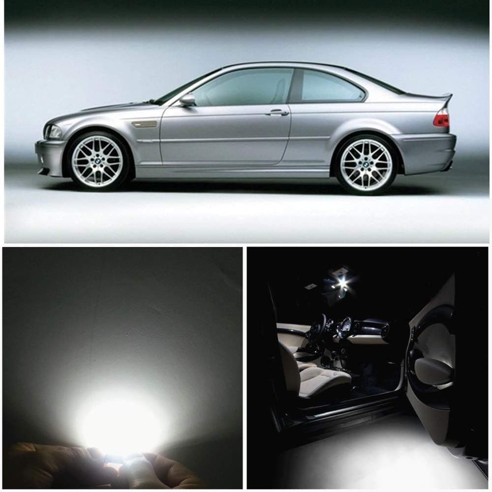 WLJH 17 peças 6000k Branco para BMW E46 1999-2006 Sedan, Wagon, Coupe, Kit de Luzes LED Internas Canbus Sem Erros com Lu
