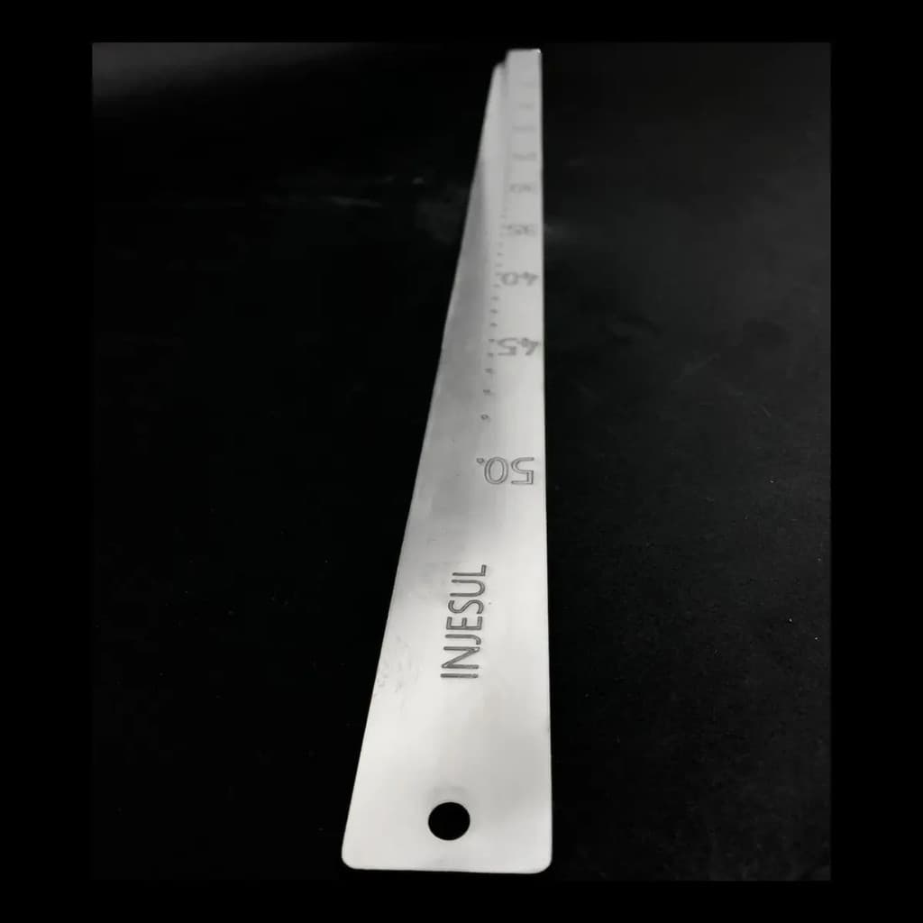 Régua De Inox Para Medir Leite Vasilhames Injesul 30 A 50 L