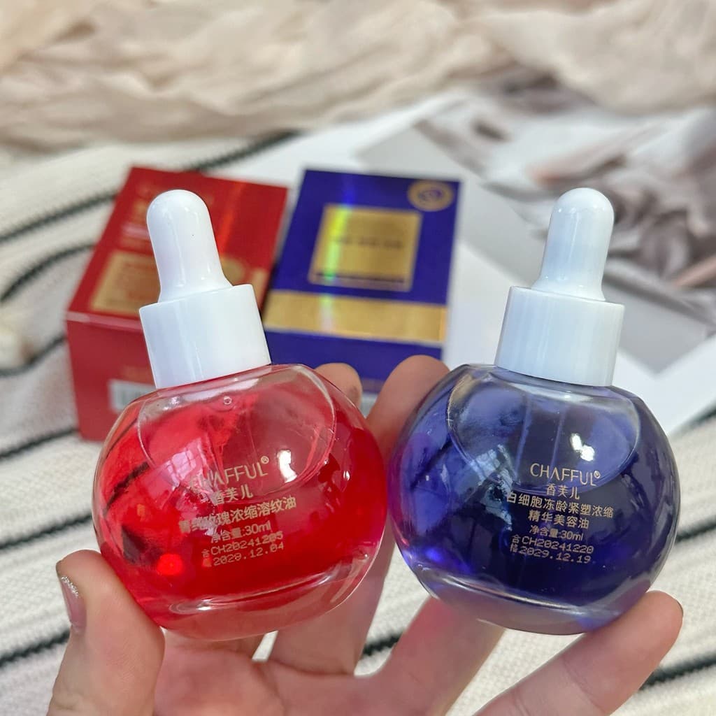 Loção de beleza com essência concentrada firmadora de idade congelada de células brancas 30ml Pure Rose Essência concent