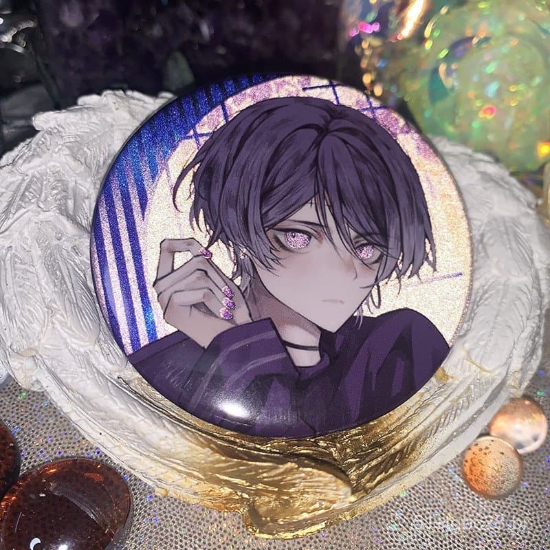 Crachá Refletivo de Halloween Genshin Impact Mandrill Tighnari Xeno Zhongli Kazuha Scaramouche Venti Kung