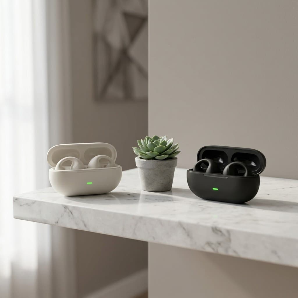 Fone Earcuffs Estilo Brinco Tendência Blogueira Bluetooth Sem Fio Microfone Integrado Pronta Entrega Brasil