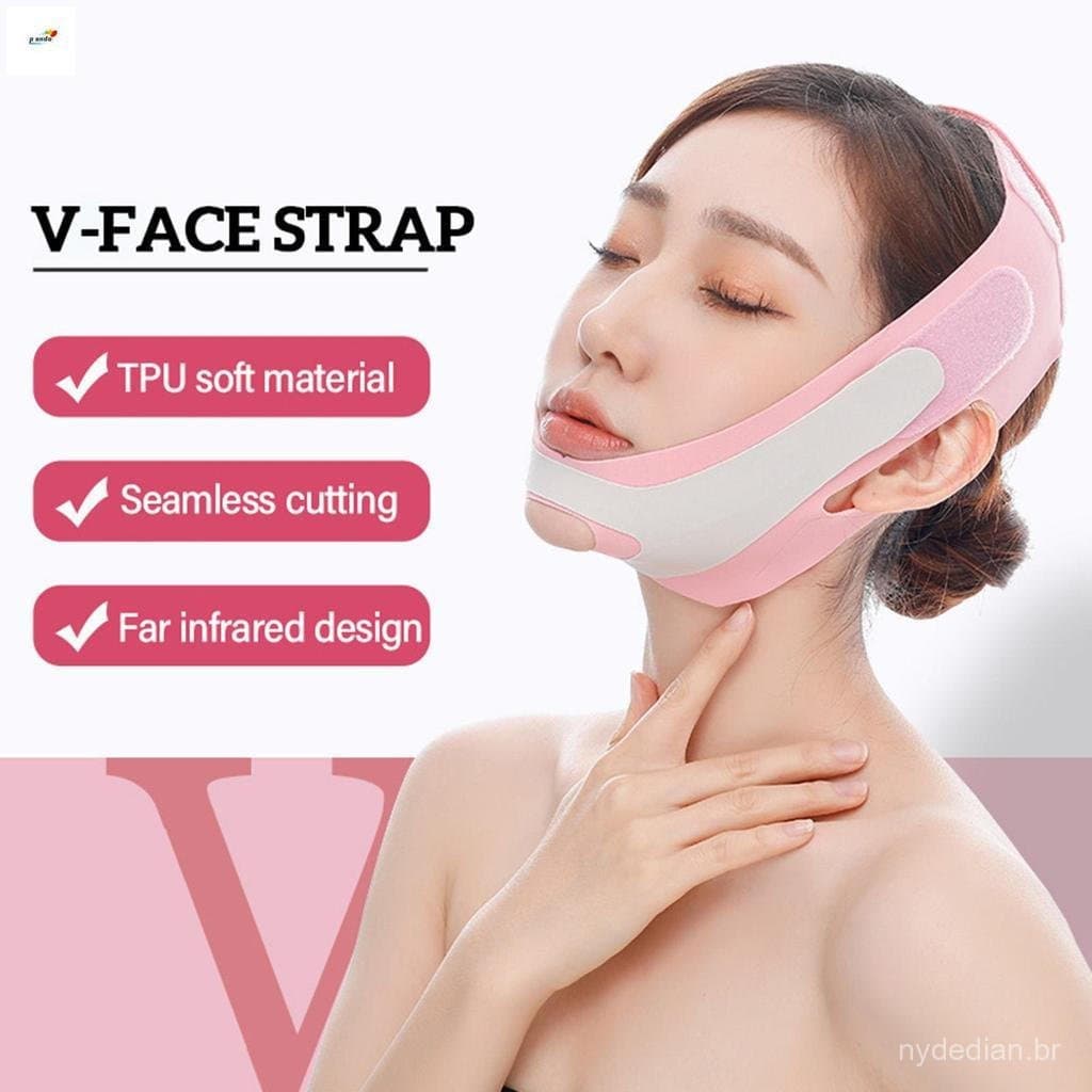 Máscara De Levantamento De Linha V Reutilizável , Redutor De Queixo Duplo , Alça De Emagrecimento Facial Para Prevenir F