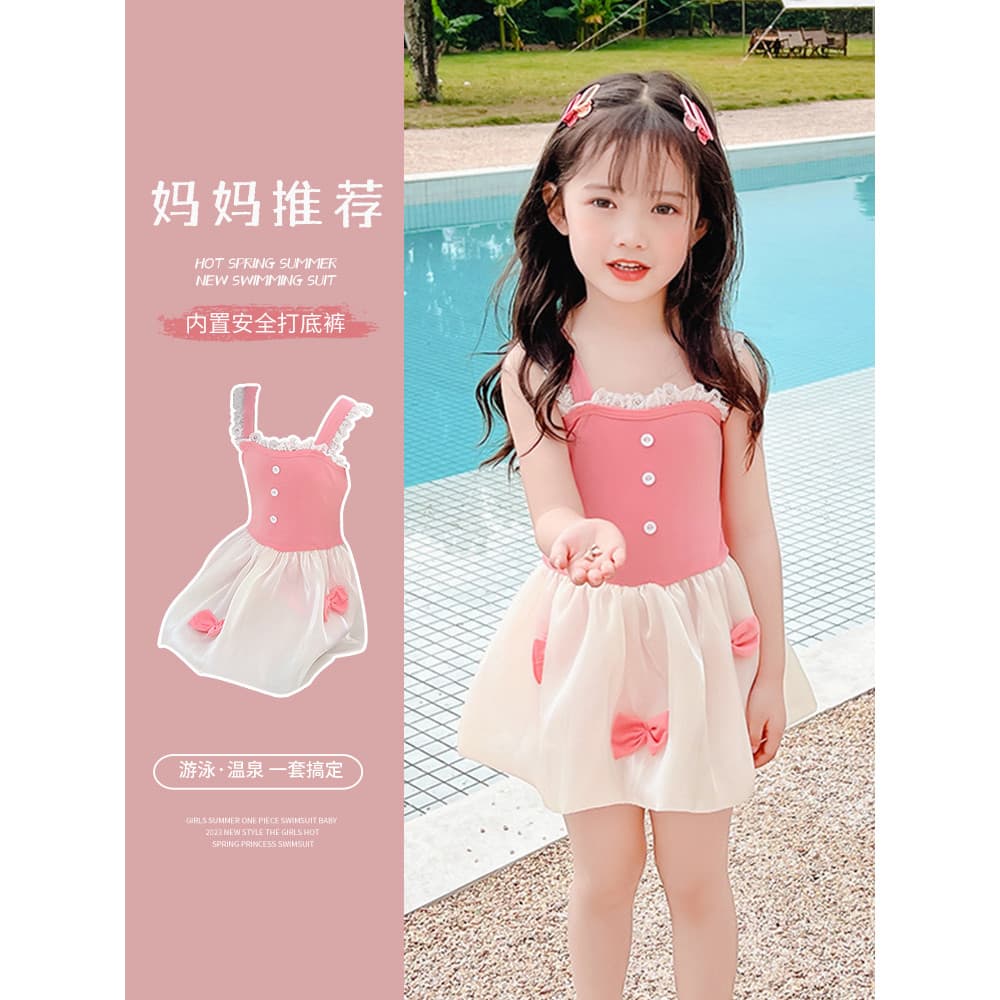 Crianças maiô meninas verão novo estilo de venda quente bonito Pettiskirt princesa arco primavera quente férias meninas