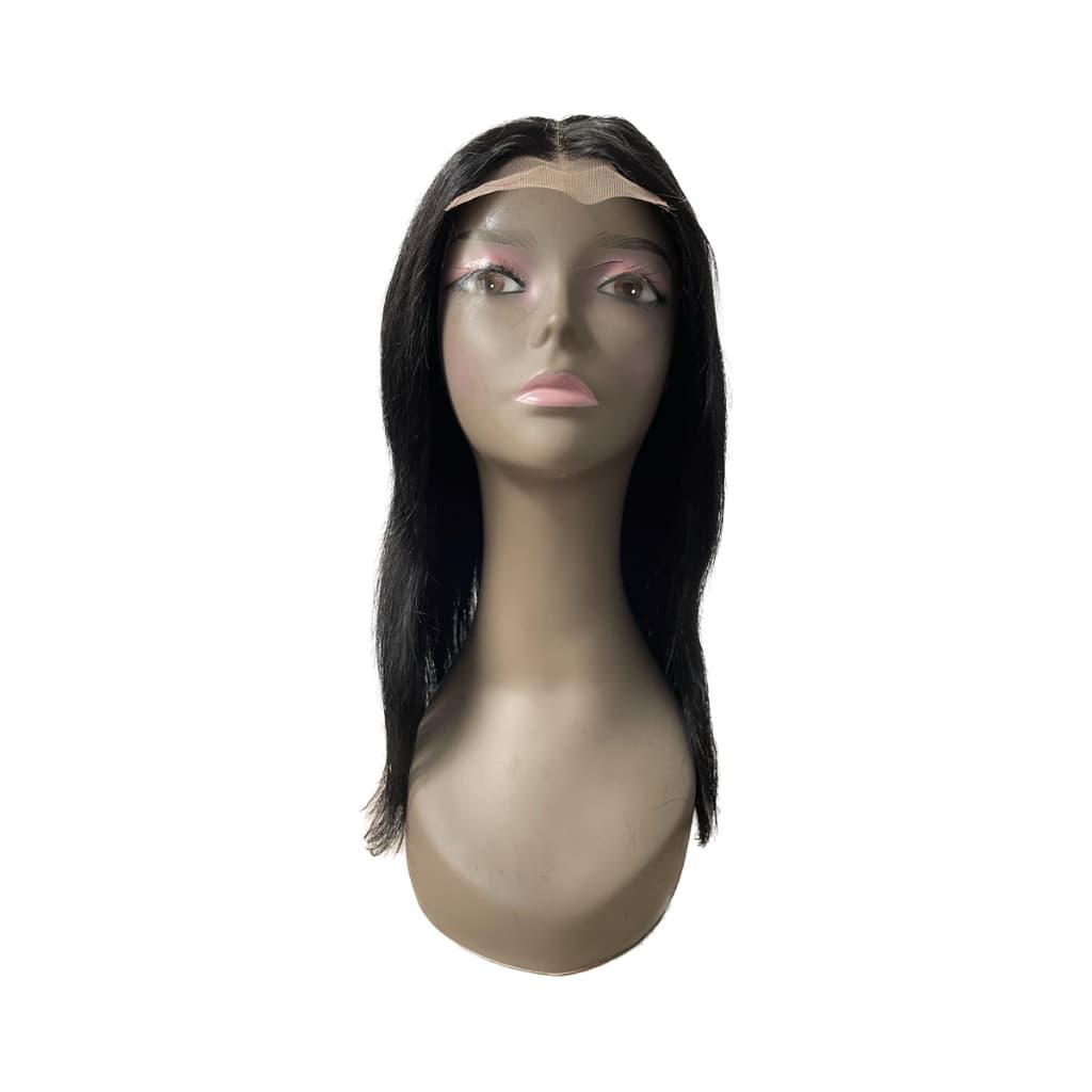 Perucas De Cabelo Humano Reto Bobo Cor Preta Natural 20/45cm