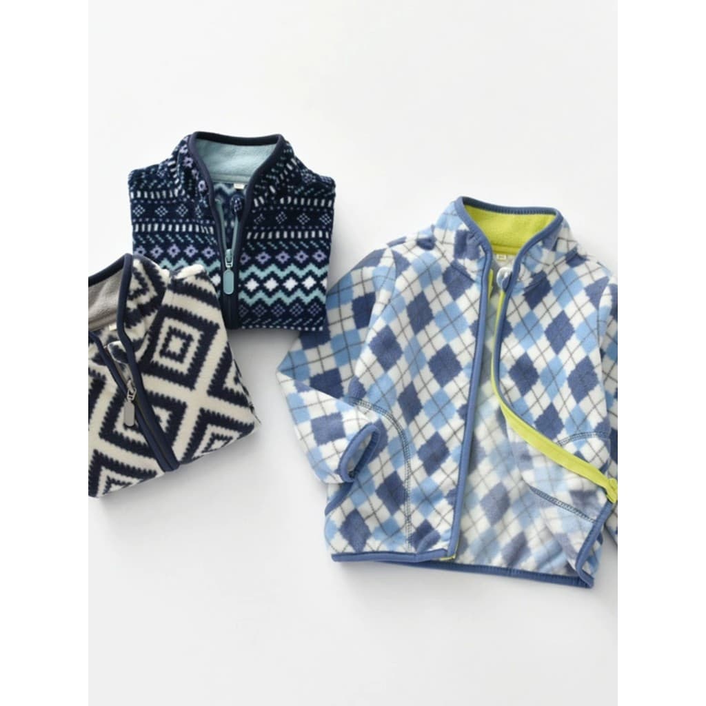 Yiduoduoduo Jaqueta de lã Polar infantil para meninos, roupas de outono e inverno para bebês, jaqueta superior de lã, un