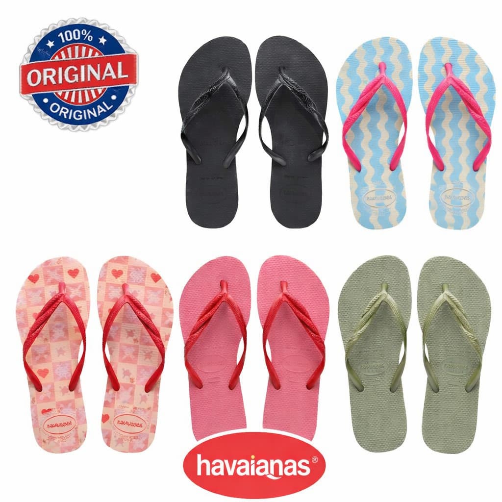 Chinelo Havaianas ORIGINAL Feminino Fantasia Fantasy Cores