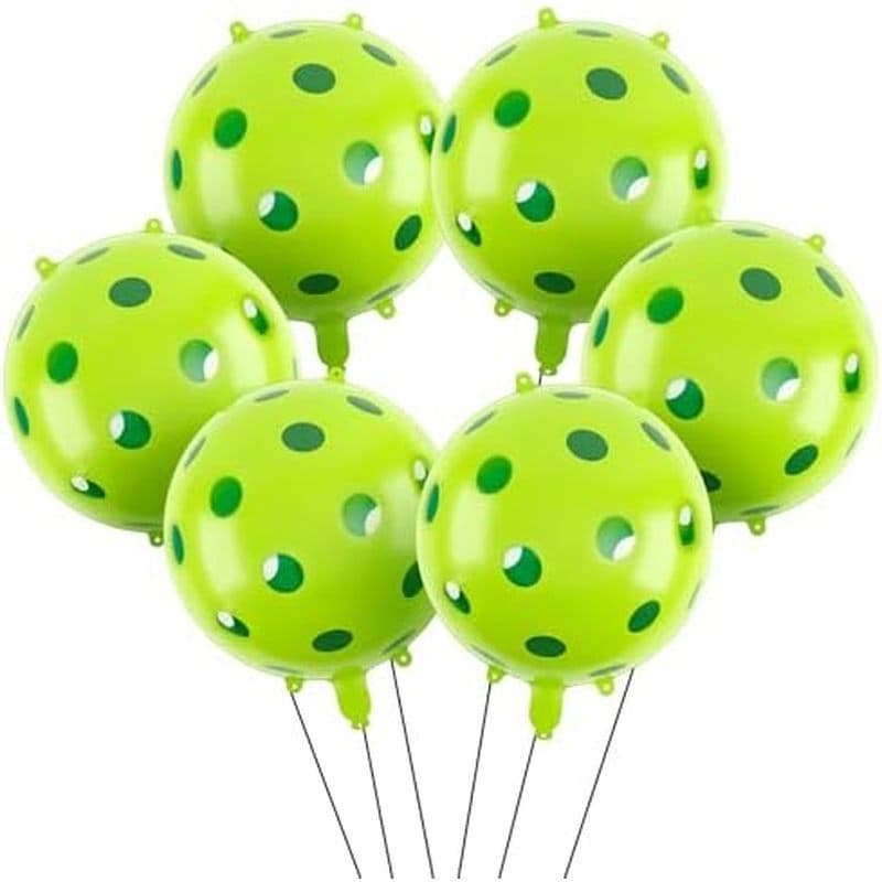 Hungdao 6 Pack Balão De Festa De Aniversário De 18 " Com Tema Esportivo Racquetball Decoions Foil Balões Grandes Para Es