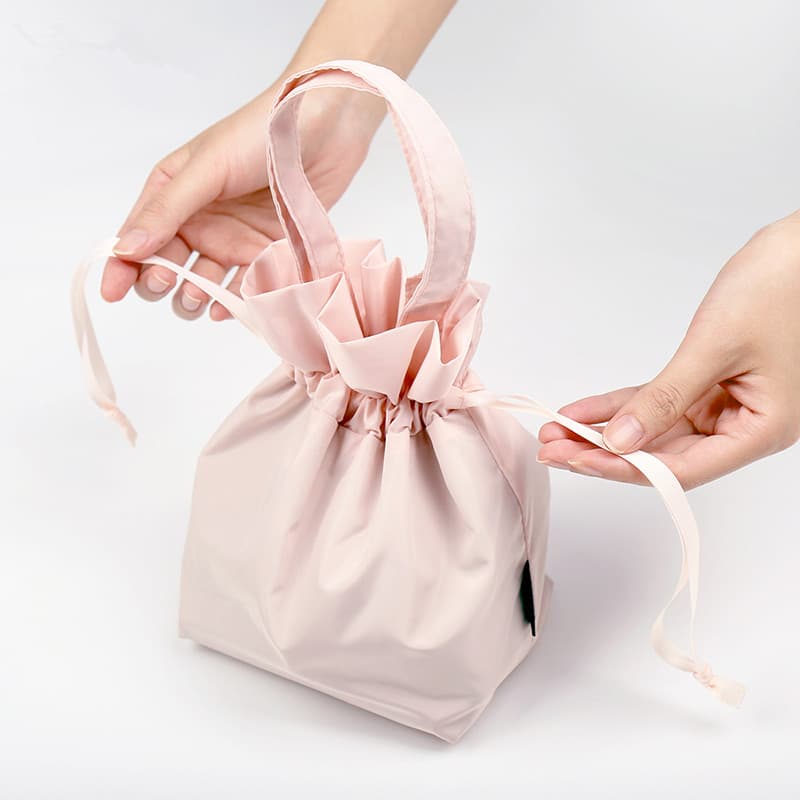 Saco cosmético preguiçoso feminino grande capacidade portátil cordão batom saco de armazenamento de cosméticos ins influ