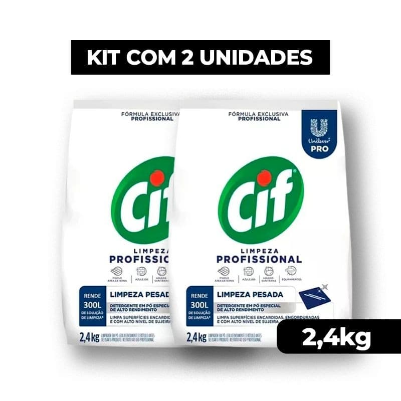 Limpador em Pó Limpeza Profissional 2,4kg Cif