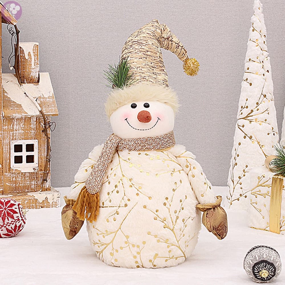Boneco De Neve De Natal Com Ornamentos De Chapéu Apontados Brinquedos Delicados Leve E Duráveis
