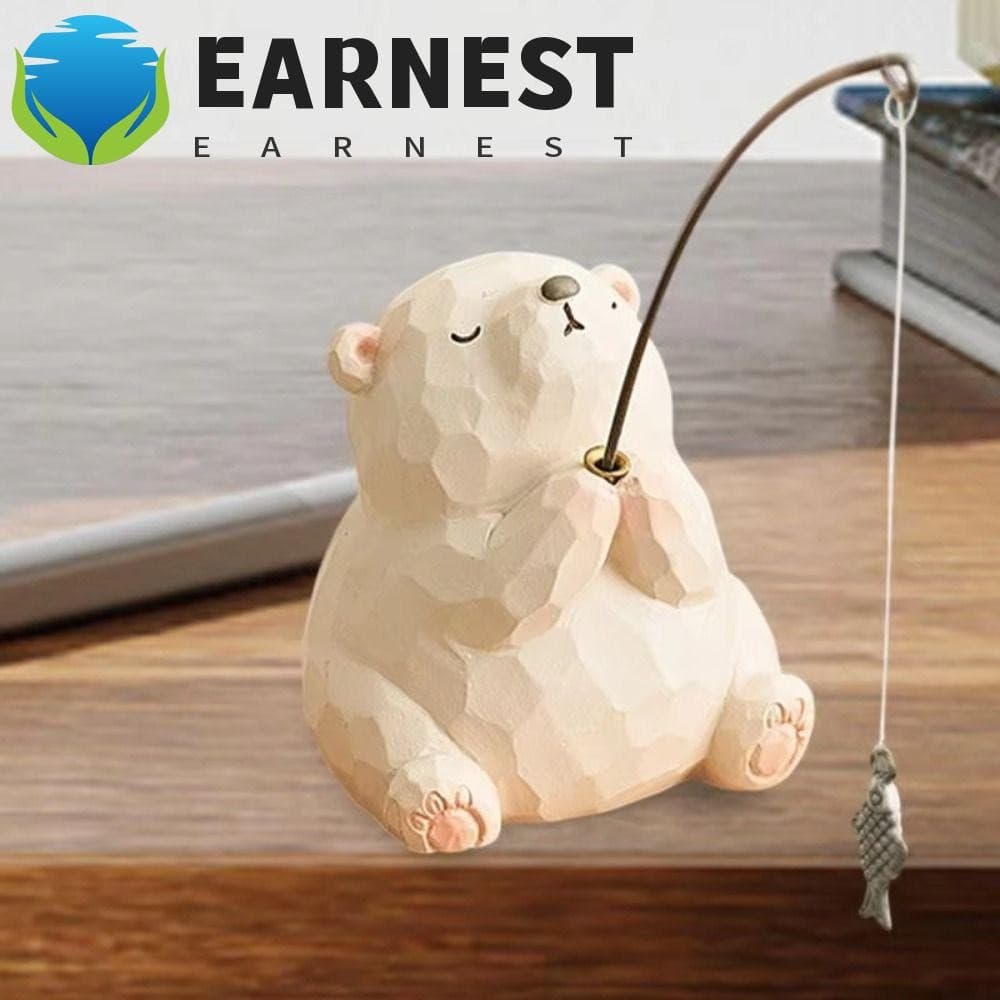 Enfeites De Pesca De Animais EARNEST , Modelo Animal De Tela De Ornamento De Mesa De Estátua , Resina
