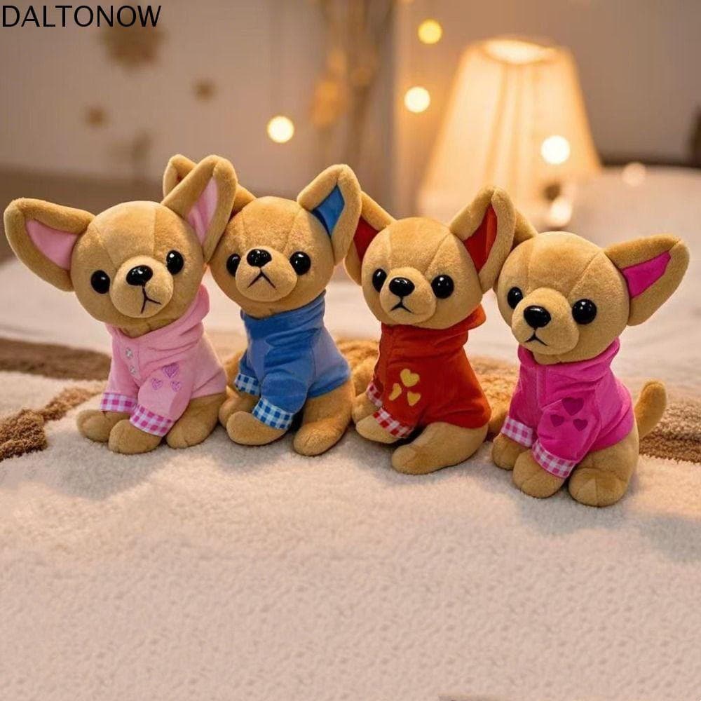 DALTONOW Chihuahua Brinquedos De Pelúcia , Animais Decoração Do Quarto Filhote De Cachorro Travesseiro Macio Boneca