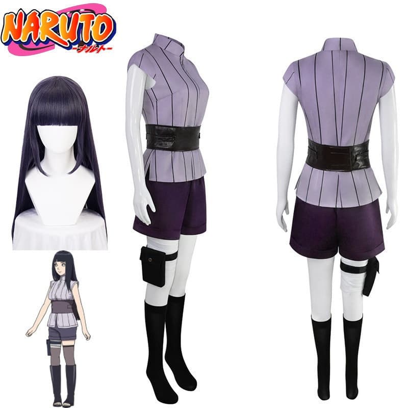 Hyuga Especial Naruto Hinata Cosplay Traje Conjunto De Roupa De Presente De Halloween