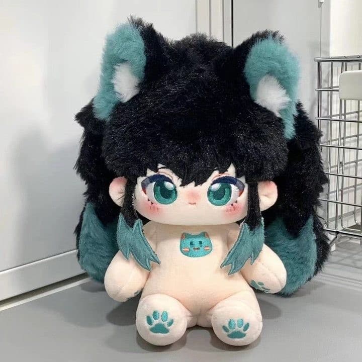 20 cm Anime Papel Atributo Tokitou Muichiro Menina Cosplay Boneca de Pelúcia Macia Roupas de Corpo Brinquedo de Pelúcia
