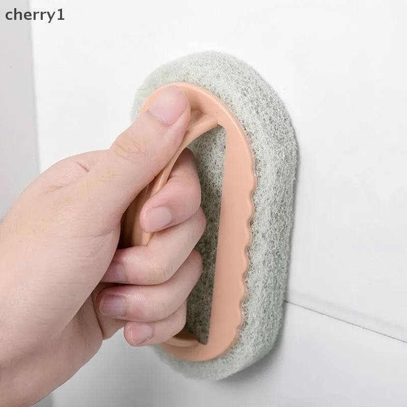 [cer] Escova De Vaso Sanitário Forte Para Limpeza De Cozinha , Banheiro , Vidro Parede , Cabo De Plástico , Esponja , Fu