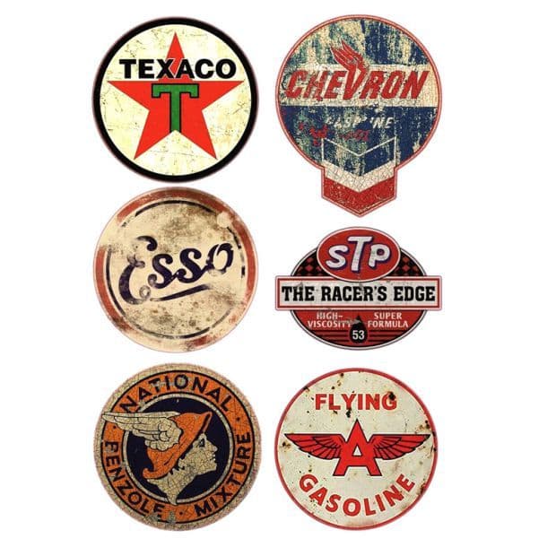 TEXACO Marca Antiga Retro Old School HOT ROD Motor Óleo Lubrificante Adesivo Decalque Pintura