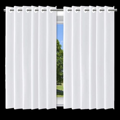 Cortina Blackout  Luz Serena Branca 280x140 Cm Anti Luz Redução Ruido Isolamento Térmico Quarto Sala