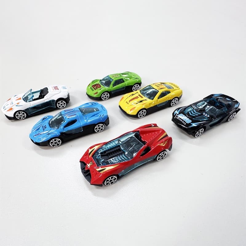 Kit Premium com 6 Carrinhos de Metal 1:64 Coloridos Alta Qualidade Presente Infantil Colecionável