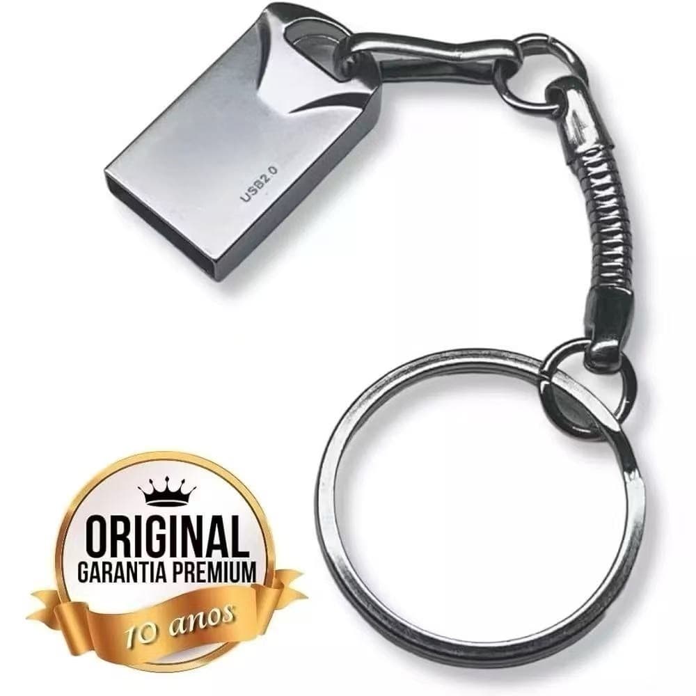 Mini Pendrive original – Chaveiro Metálico USB 2.8GB/16GB ENVIO RÁPIDO
