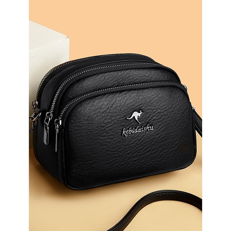 Bolsa para celular couro genuíno bolsa pequena moda feminina novo estilo bolsa de moedas couro macio All-Match bolsa mãe