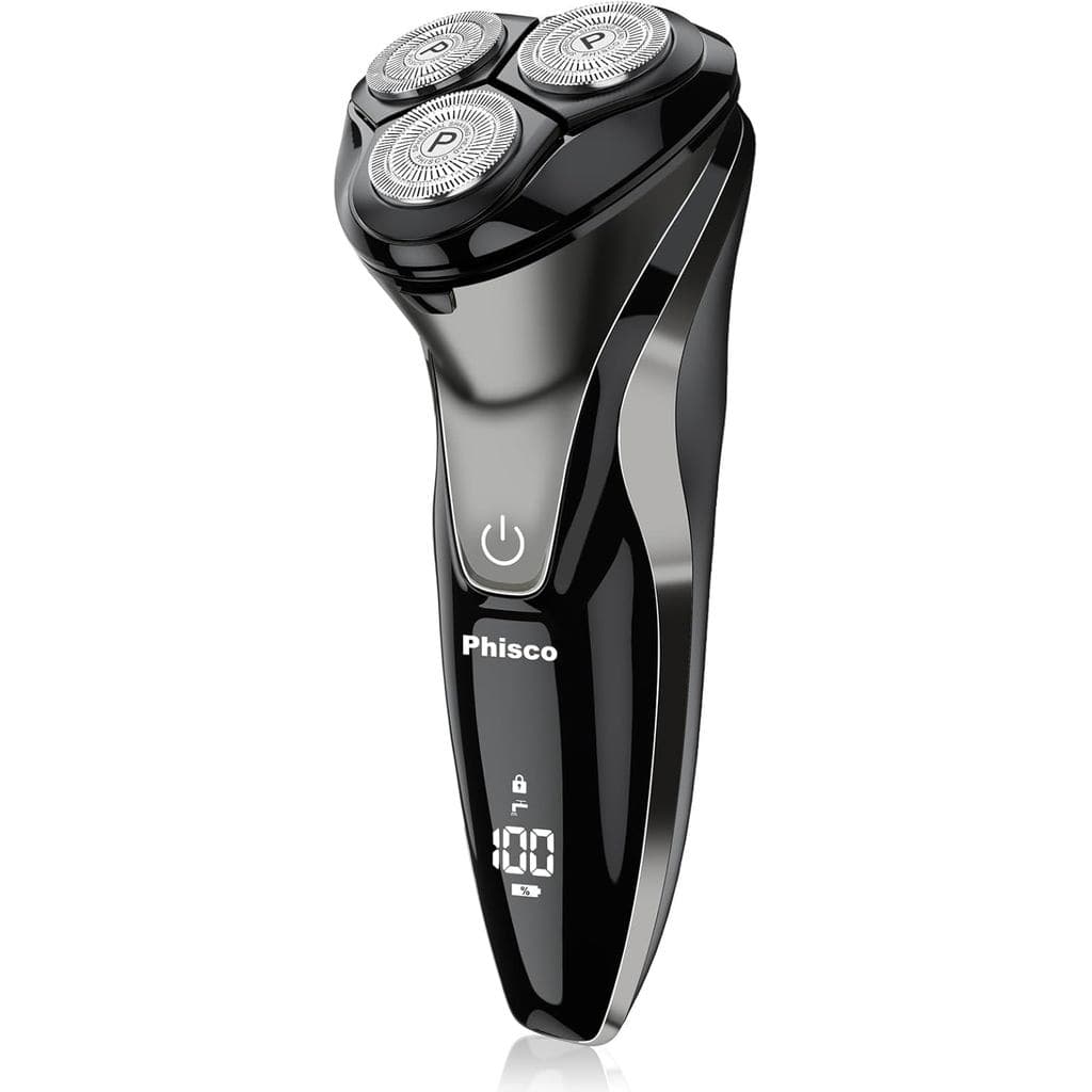 Barbeador Elétrico para Homens - Barbeadores Elétricos Phisco para o Rosto Masculino, Recarregável por USB, à Prova d'Ág