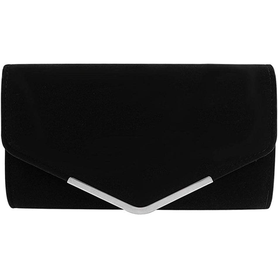 Bolsa de Mão Grande para Mulheres BBjinronjy, Bolsa de Noite Elegante de Veludo com Corrente Removível