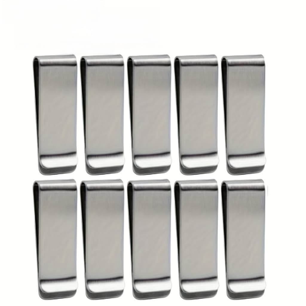 Mini carteira portátil de aço inoxidável, Design leve, não ocupa espaço, notas, cartão, classificação, armazenamento, vi