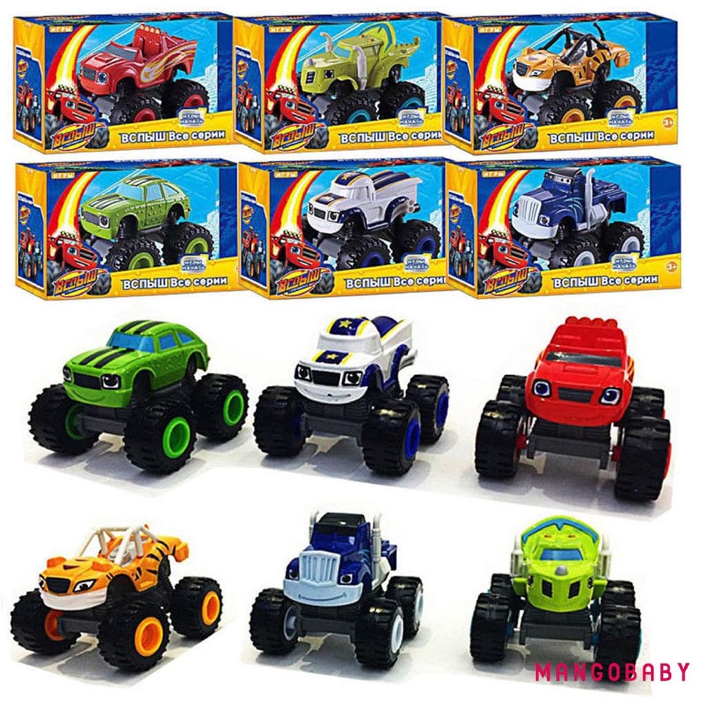 ☞ MG-Nickelodeon Blaze E Monster Machines Super Stunts Kids Carro De Brinquedo