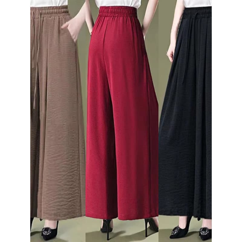 Novo estilo chinês estilo chinês Culottes feminino verão venda quente cintura alta Drape solto mãe calças casuais tamanh