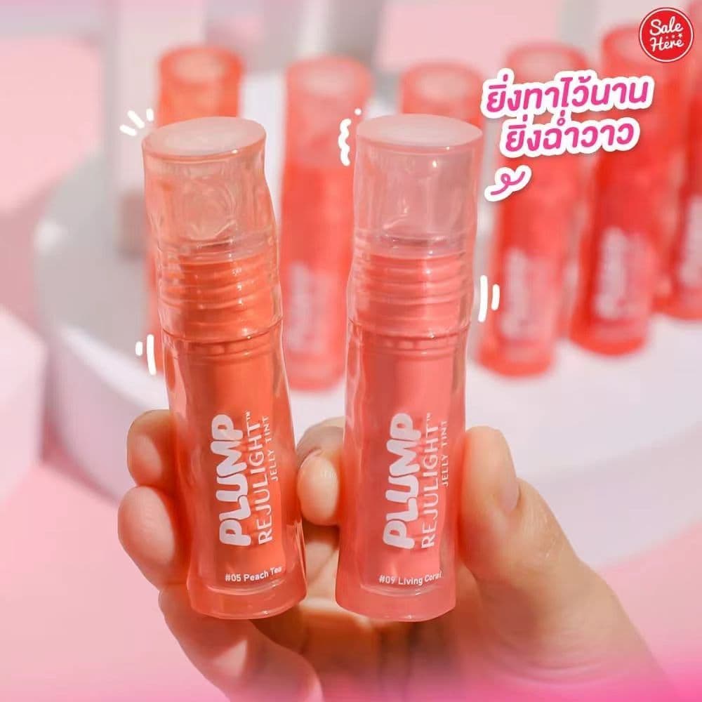 Tailândia 711 Xiaoshui Endosso Bebê Brilhante PLUMP Light Jelly Lip Glaze PLUMP Brilhante Hidratante Cuidados com os Láb