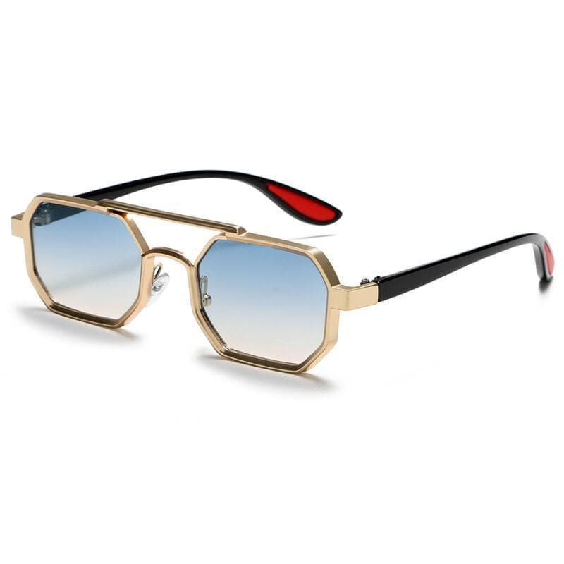 Novos Óculos de Sol Vintage Quadrados para Mulheres e Homens, Óculos de Sol Retangulares, Óculos de Sol Poligonais Femin