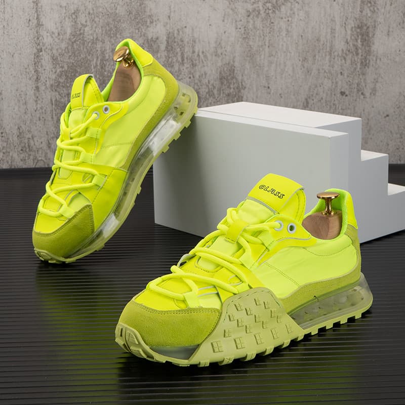 Almofada de ar tênis masculino 2026 novo estilo respirável sapatos casuais masculino aumento interno pai sapatos rua Wea