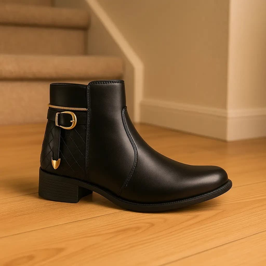 Coturno Feminino Cano Curto Botinha Casual Montaria Rodeio