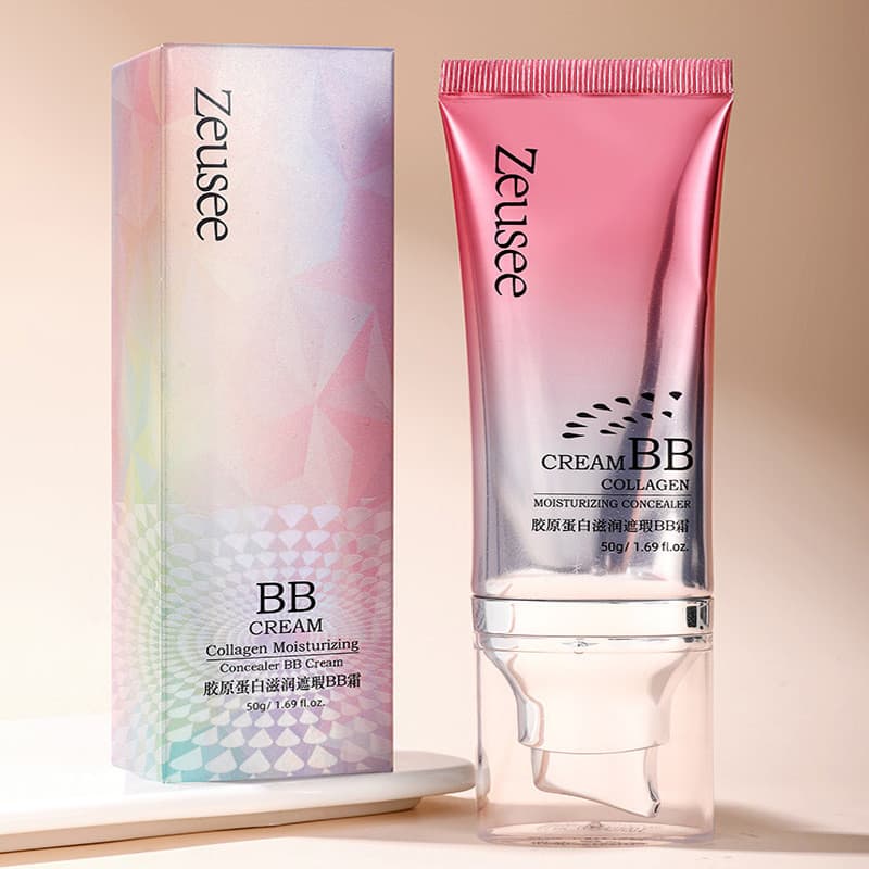 Zeusee Zeusee Colágeno Hidratante Corretivo BB Creme Corretivo Hidratante Beleza Reparador Creme Facial Isolamento bb Cr