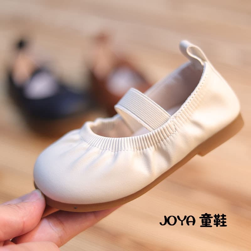 Meninas sapatos de couro 2026 outono novo estilo versão coreana bebê menina pequena princesa deslizamento-em 1 ano de id