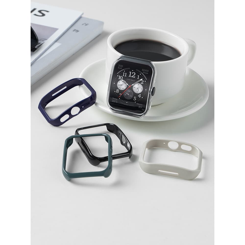 Yourstar Adequado para OPPOWatch3pro Capas protetoras HD Case Film PC Watch Case 3 Half Pack Resistente a choques Smart