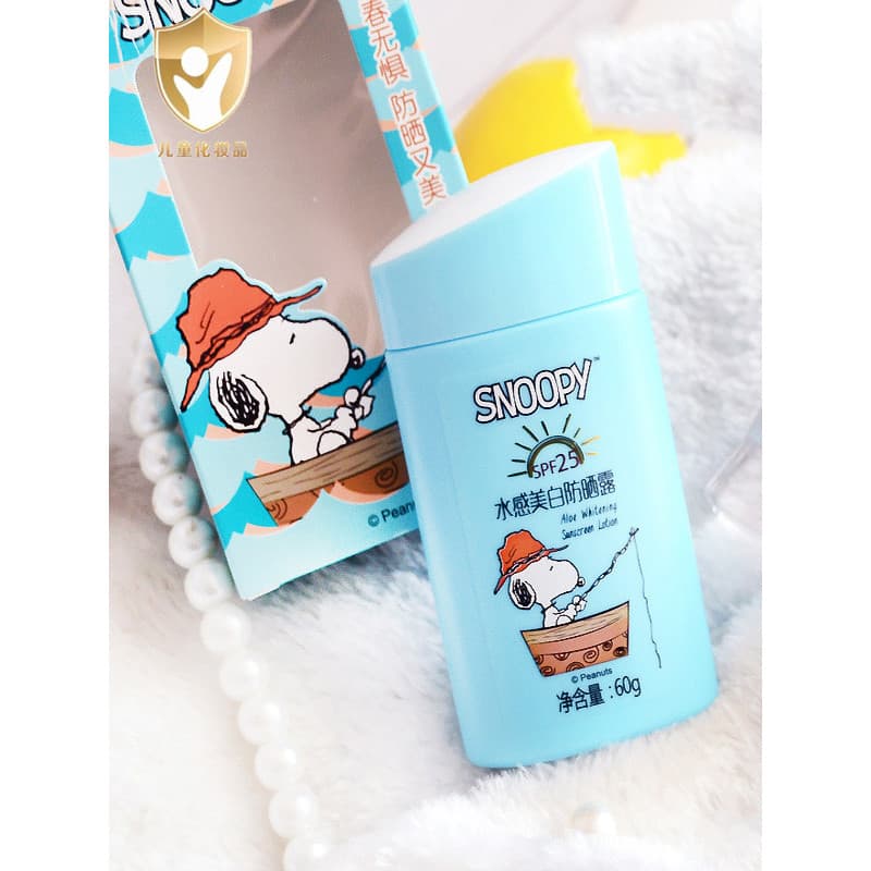 Snoopy estudantes adolescentes protetor solar loção refrescante clareamento de água ao ar livre isolamento Facial ultrav