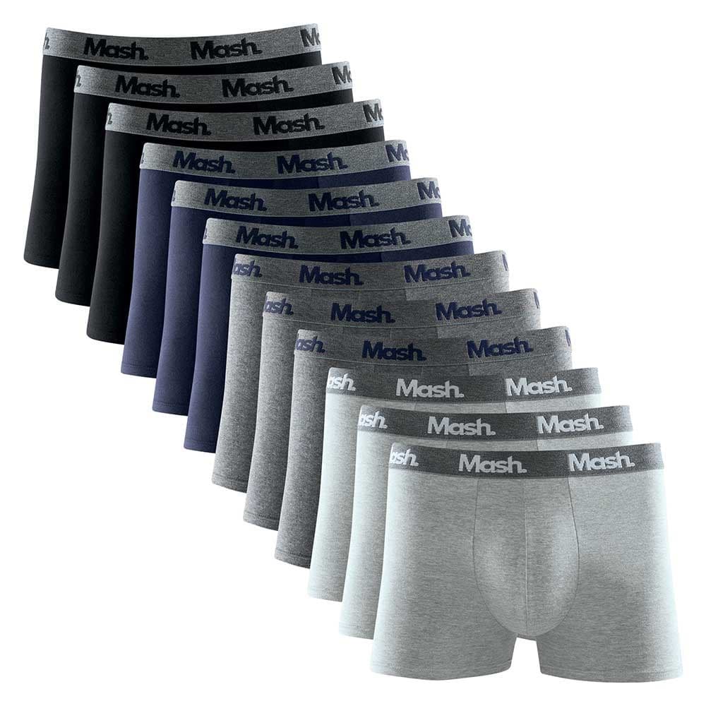 KIT 12 Cuecas Boxer Cotton