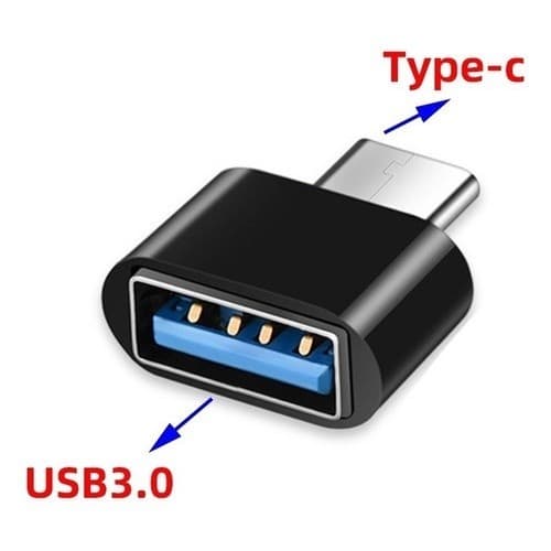 Adaptador USB Tipo C para USB Fêmea USB- A x USB-C Dados Celular Tablet Notebook Macbook Teclado Mouse