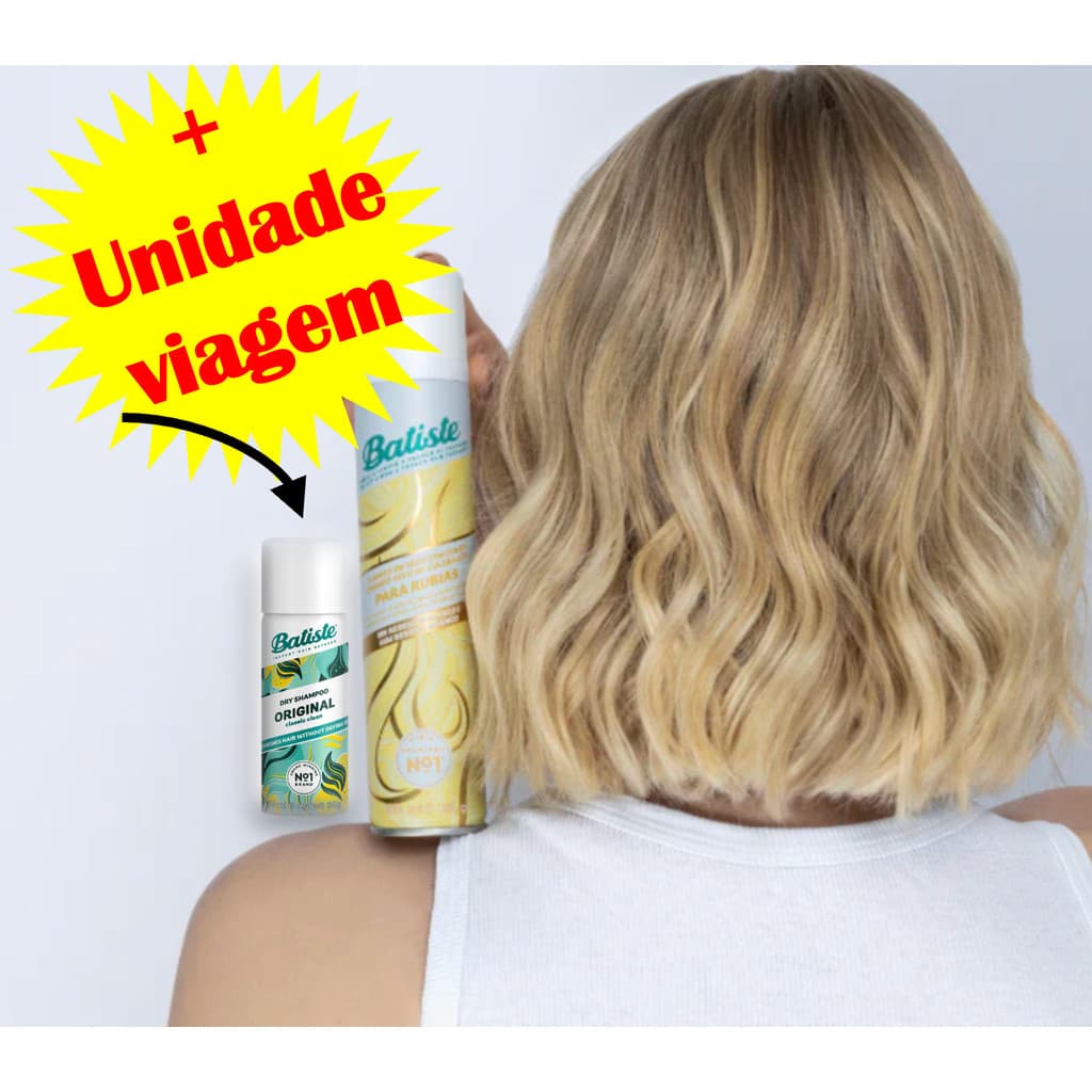 KIT Batiste Shampoo A Seco 200ml BLONDE + Original 50ml