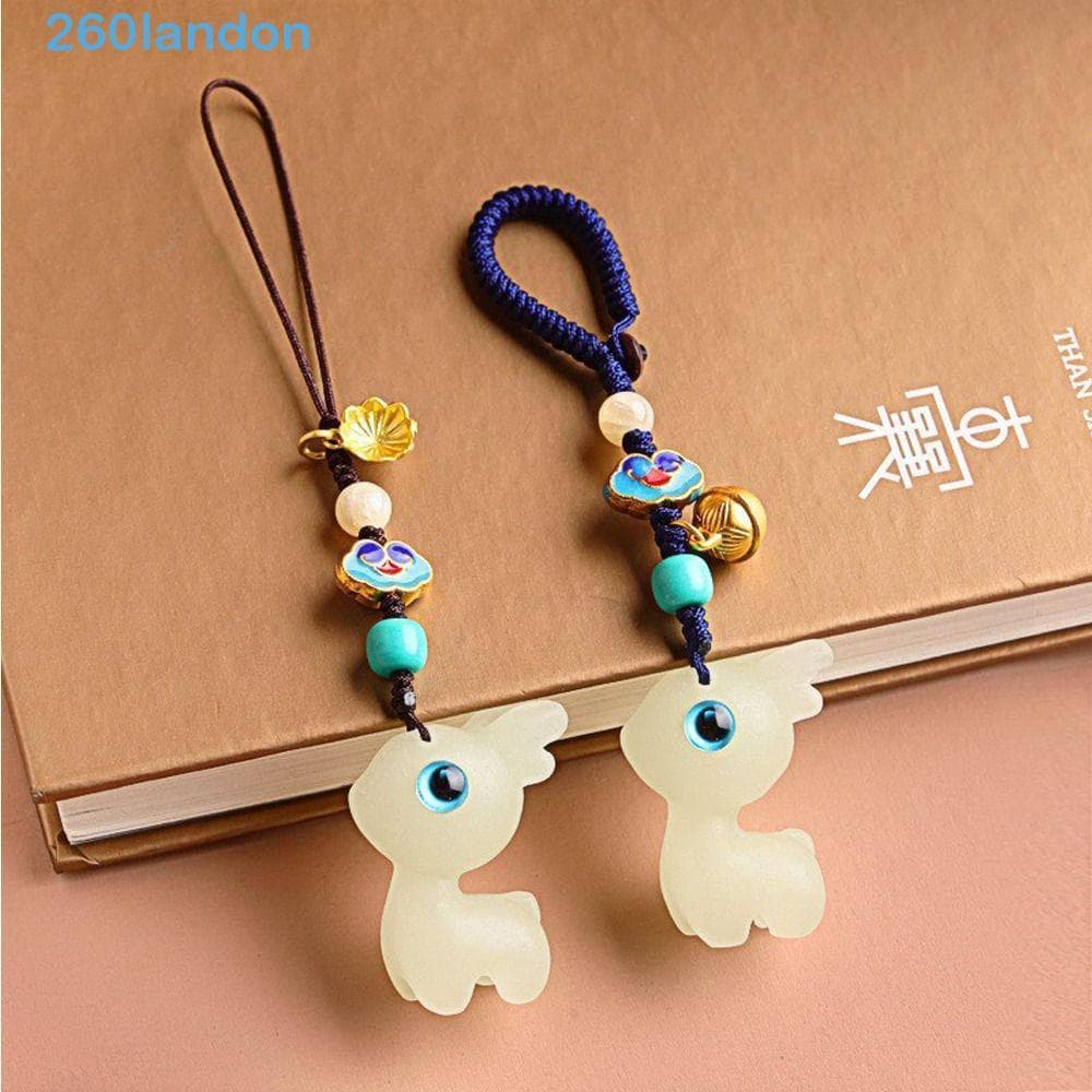 LANDON Estilo Chinês Chaveiro Cervos Nicho Design Menina Do Telefone Móvel Pendurado Ornamento