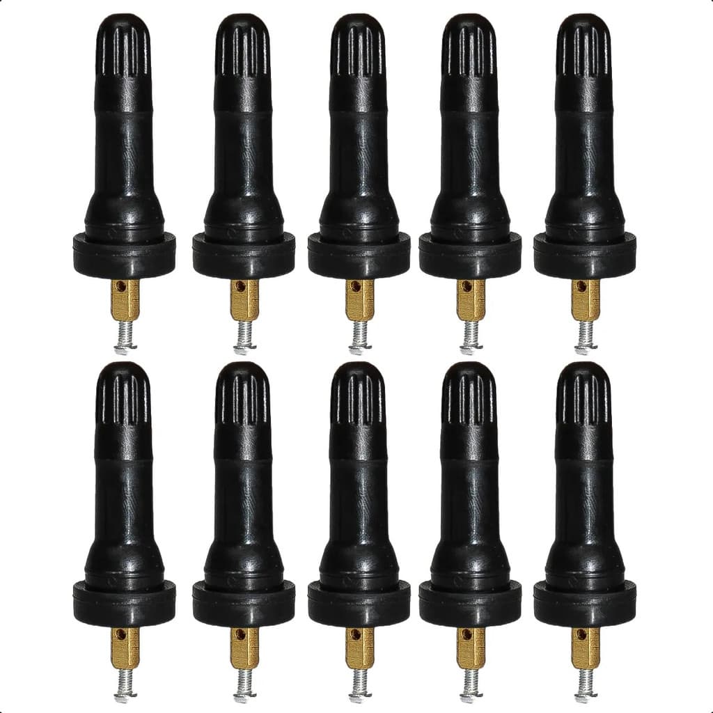 Kit 10 Bicos Válvula P/ Pneu Roda C Sensor Tpms Ford Gm Fiat