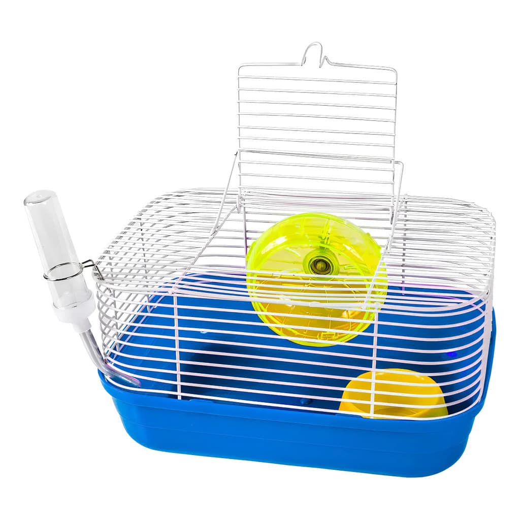 Gaiola Hamster Top Star Completa Conforto Metal Jel Plast Cor Azul