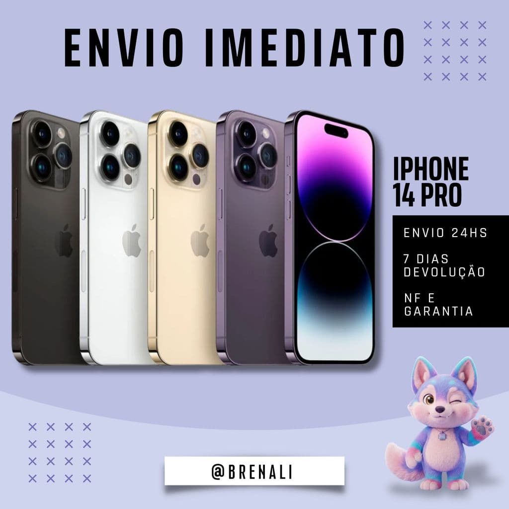 iPhone 14 / Pro / Pro Max Vitrine Apple 128GB | 256GB Original Garantia NF